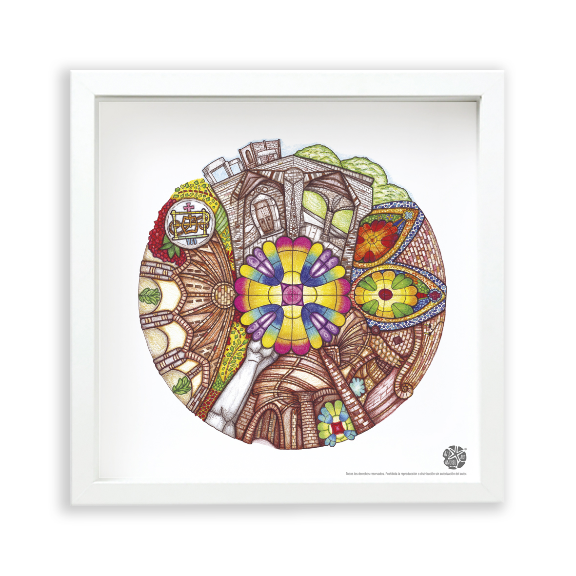 Cabinets and wall for tv in living room, Mockup white wall.